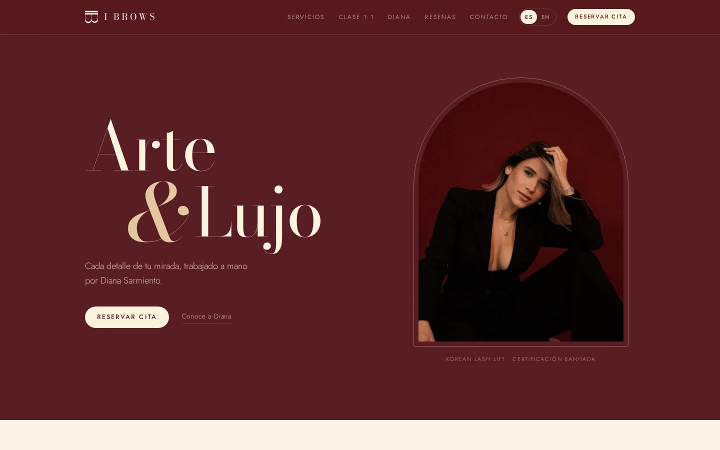 Portada de I Brows en computadora: “Arte & Lujo”